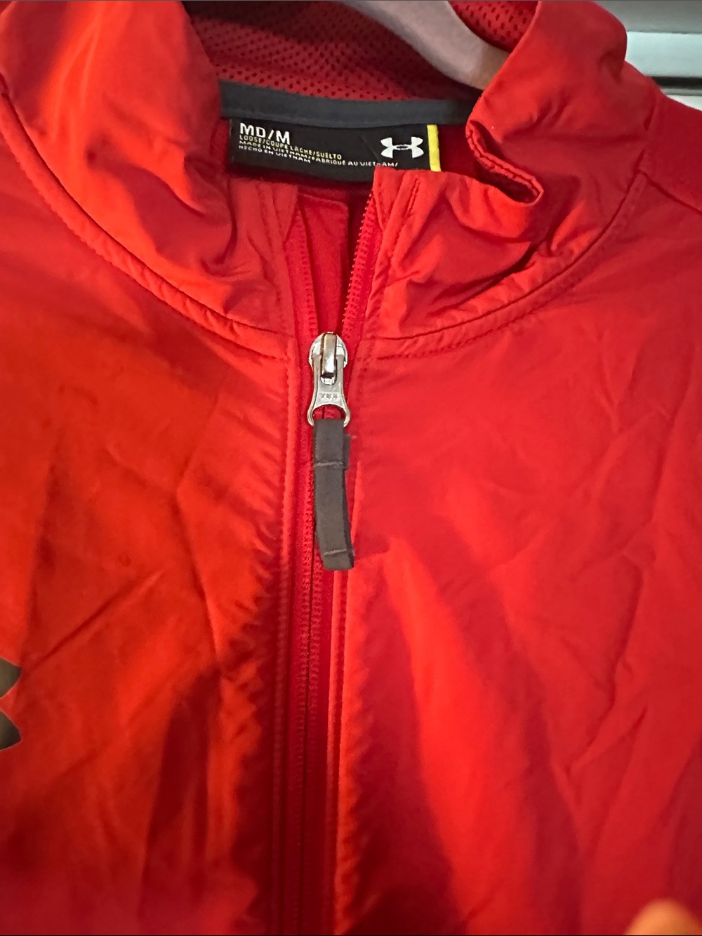 Under Armour Bright Red Performance Full-Zip Jacket - Picture 3 of 9